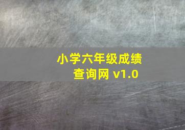 小学六年级成绩查询网 v1.0